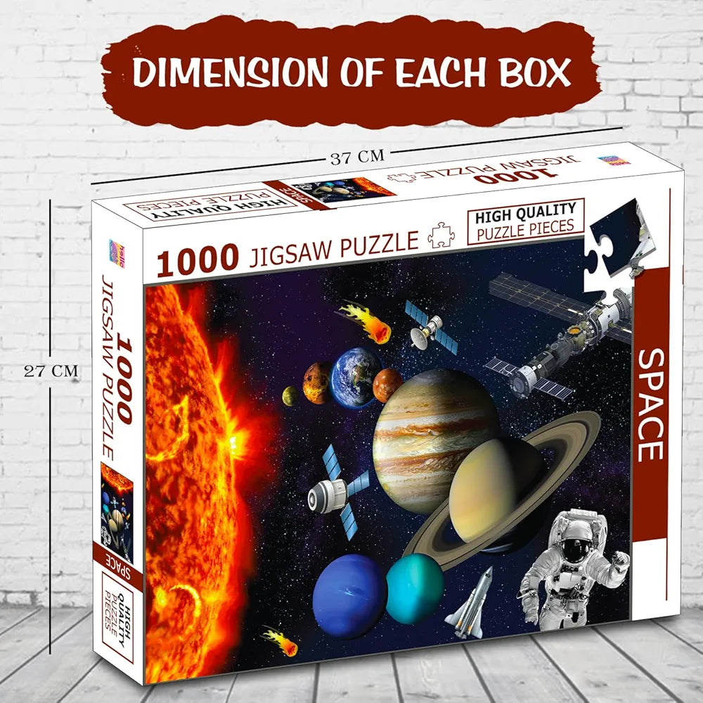 Hello Friend Space Adventure Jigsaw Puzzle 1000 Piece Puzzle Galaxy & Astronomy Brain Game