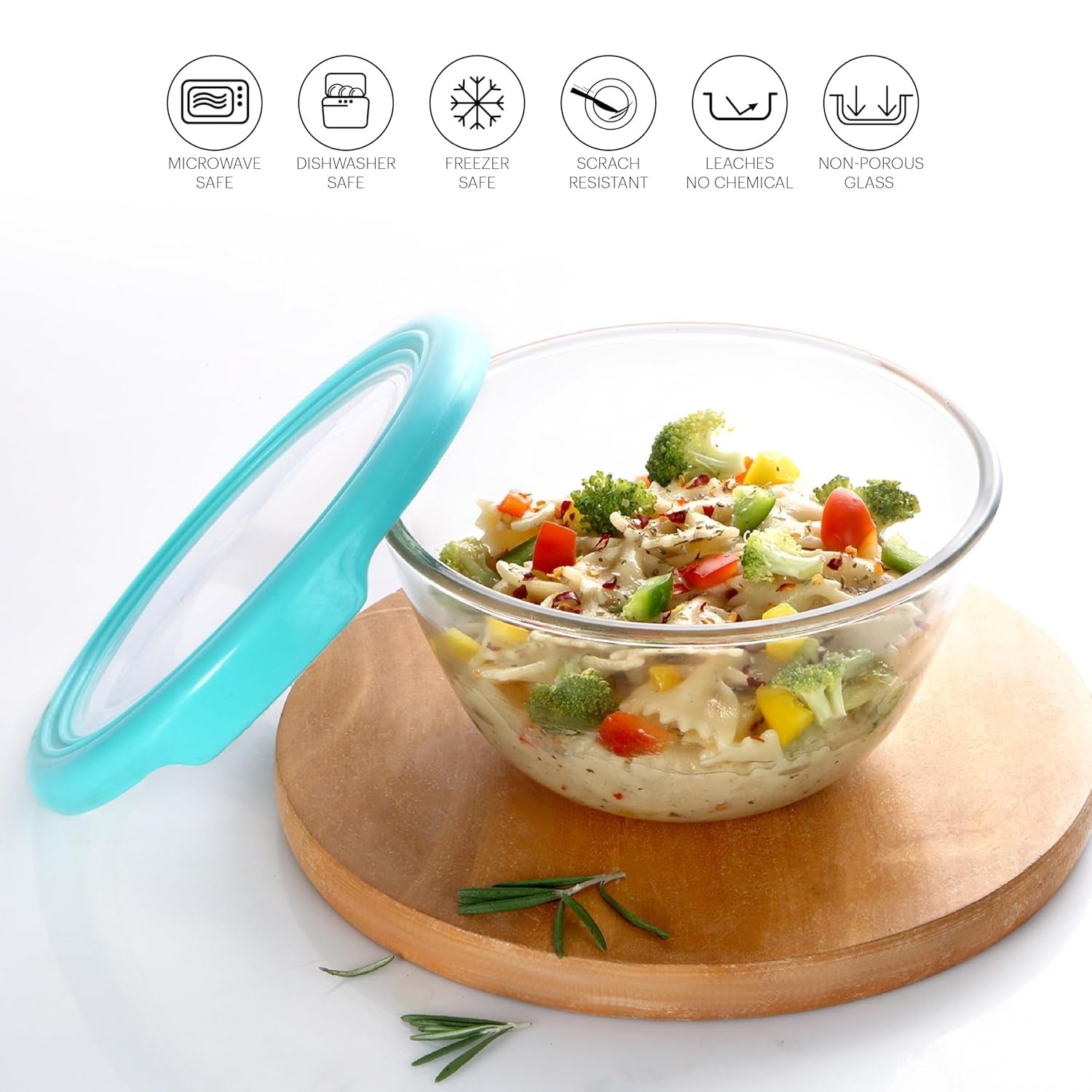 Cello Ornella Toughened Glass Mixing Bowl Set