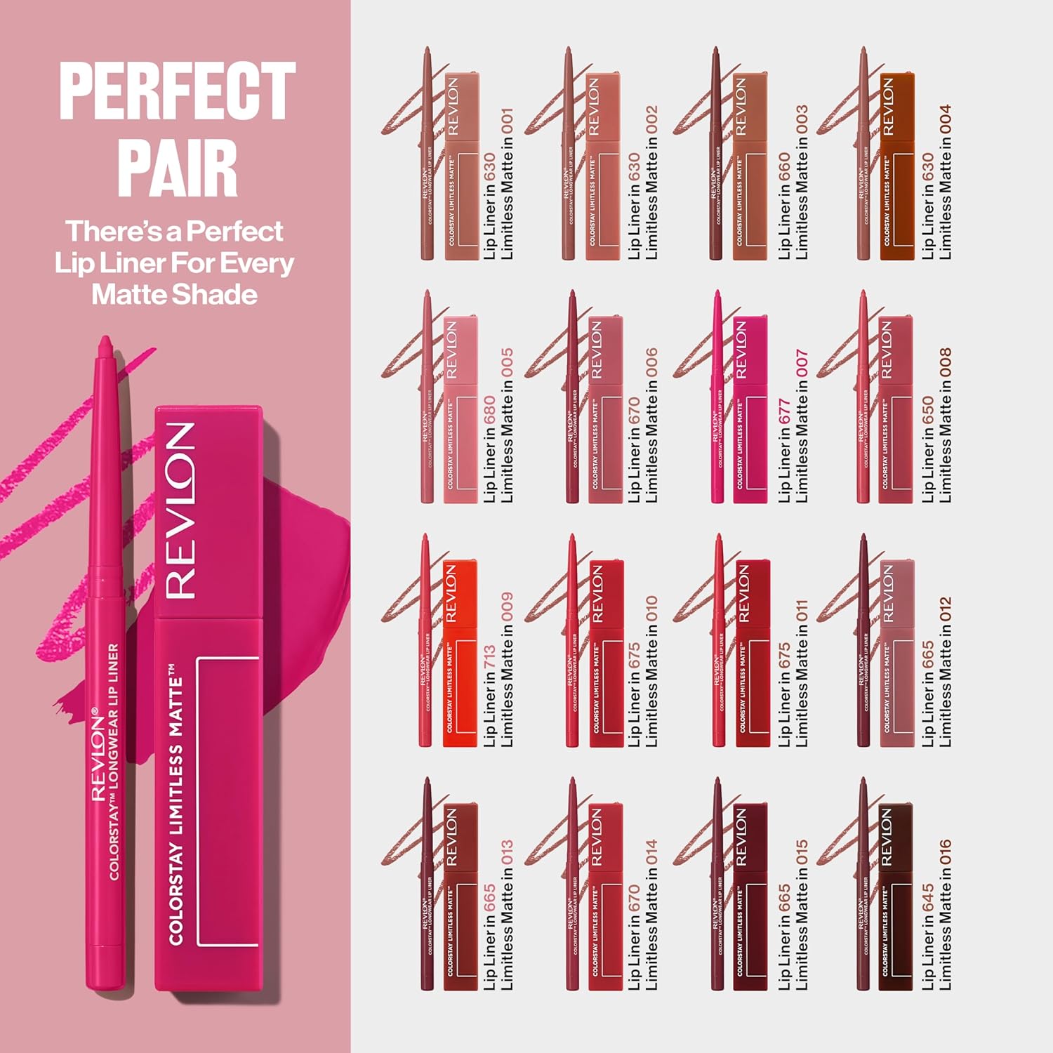 Revlon ColorStay Limitless Matte Liquid Lipstick, Vegan Formula, No-Budge, Longwear Lip Color, Long Lasting, Lightweight/Comfortable, Waterproof, 007 Icon Era, 5 ml