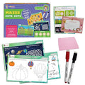 Popcorn Games & Puzzles Mazes and Dot to Dot Reusable Activity Mats with 2 Marker Pens Gifts