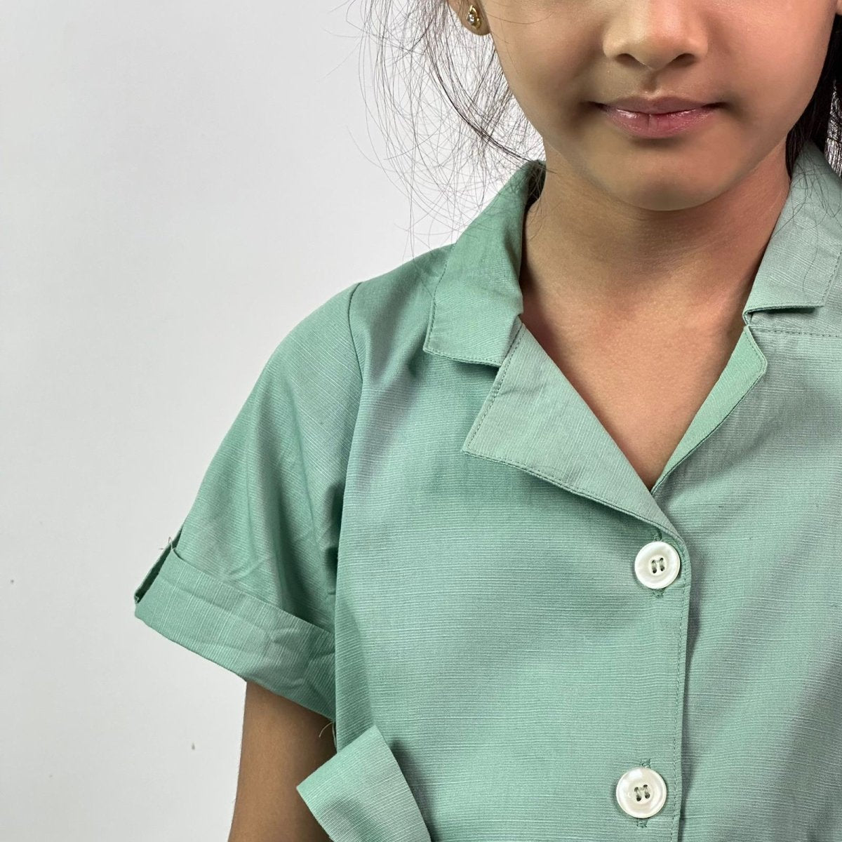 ArthLife Seafoam Green Watermelon Shirt Dress