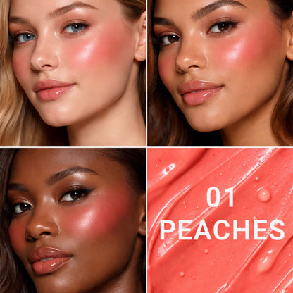 CUFFS N LASHES After Glow Liquid Blush - 01 Peaches