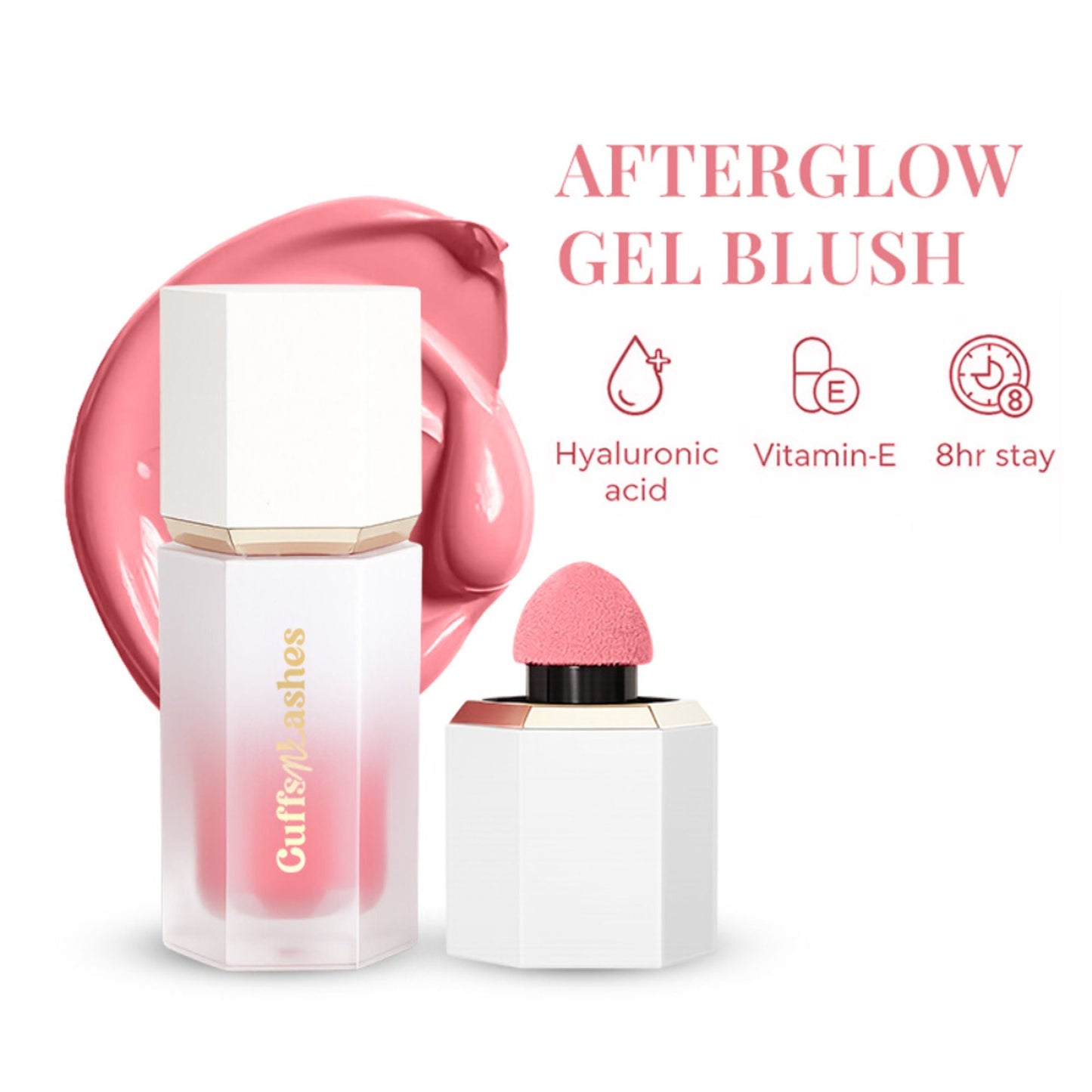 CUFFS N LASHES After Glow Liquid Blush - 02 Blushing Pink
