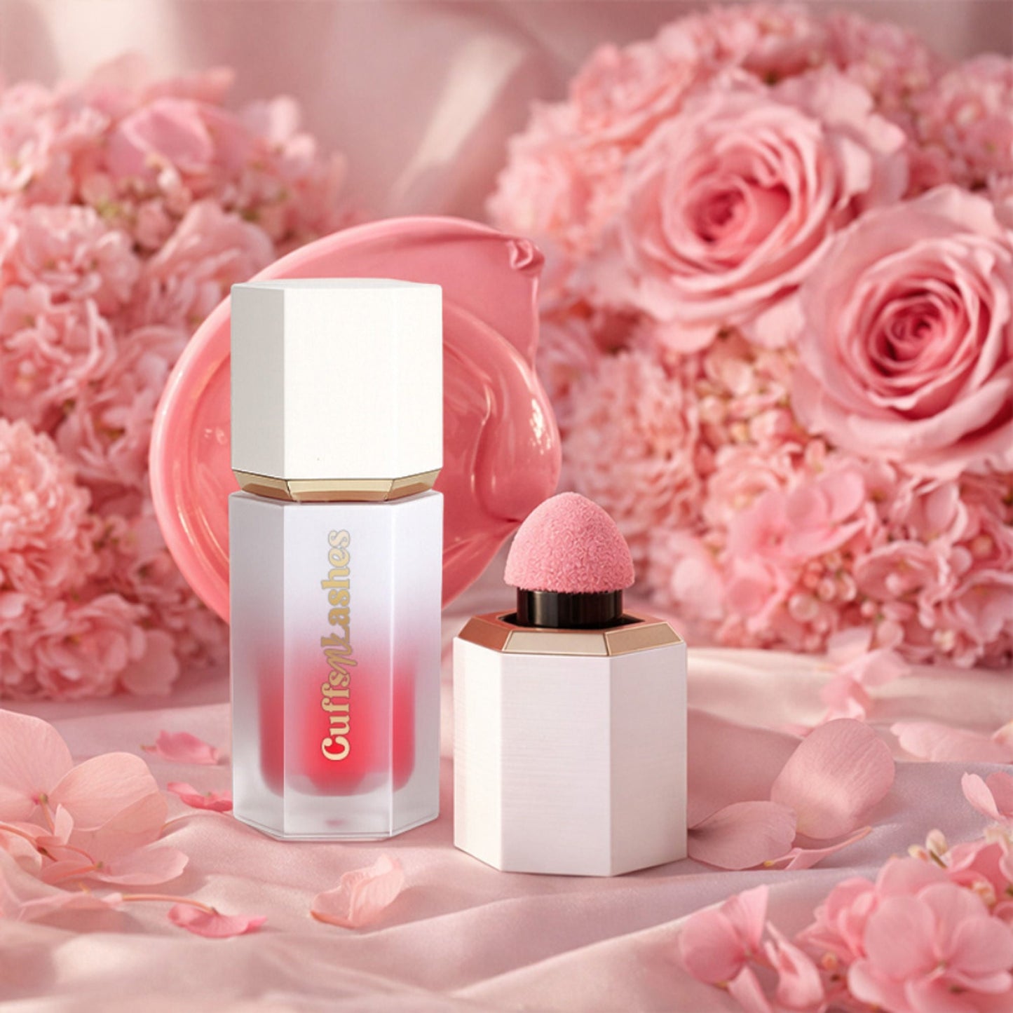 CUFFS N LASHES After Glow Liquid Blush - 02 Blushing Pink