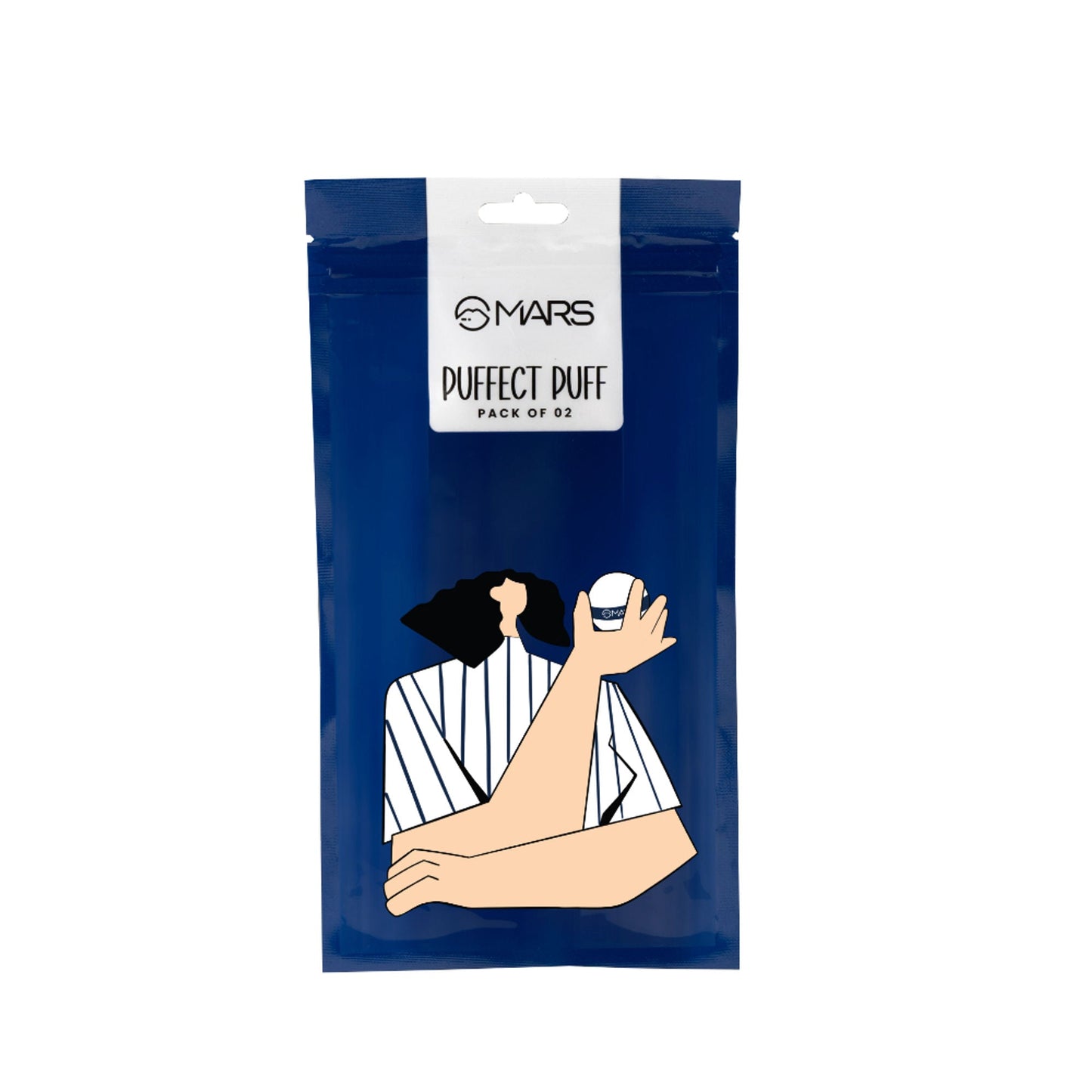 MARS Cosmetics Puffect Powder Puff with Strap - Pack of 2