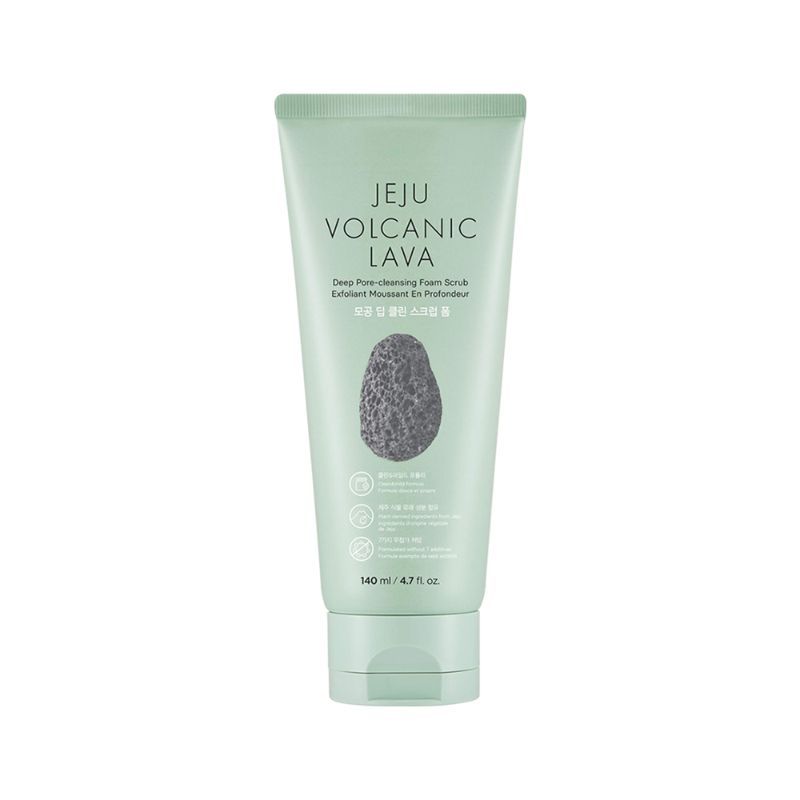 The Face Shop Jeju Volcanic Lava Scrub Foam - 140 ml