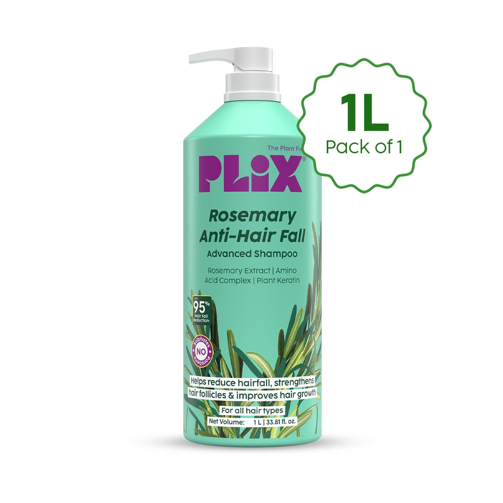 Plix Rosemary Anti-Hair Fall Advanced Shampoo - 1000 ml