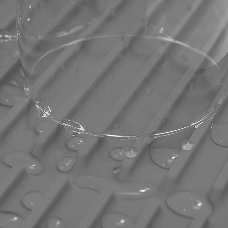 Flume Floding Grey Silicone Large Draining Mat