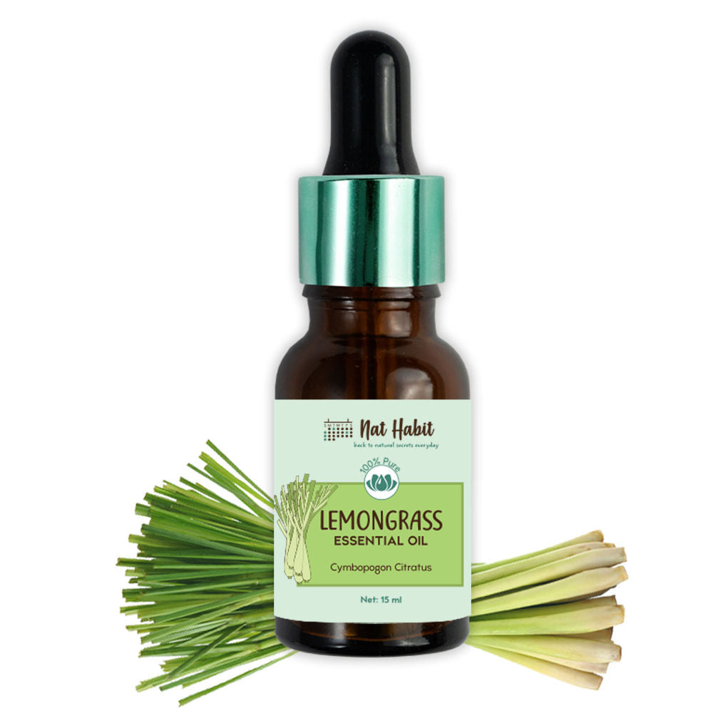 Nat Habit Pure Lemongrass Essential Oil - 15 ml