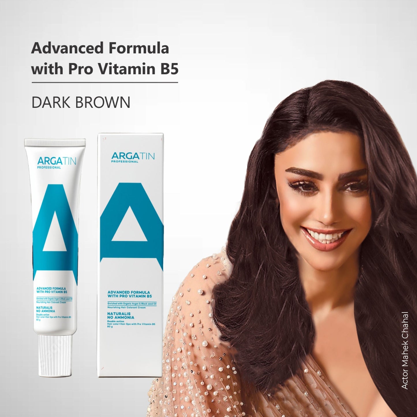 Argatin Naturalis Hair Color Cream With Black Seed Oil & Argan Oil - 3 Dark Brown