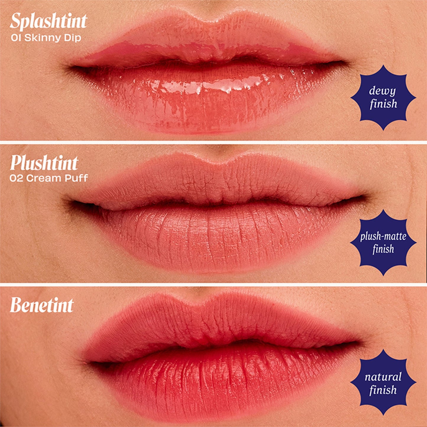 Benefit Cosmetics Plushtint Matte Lip Tint - 02 Cream Puff Almond Pink