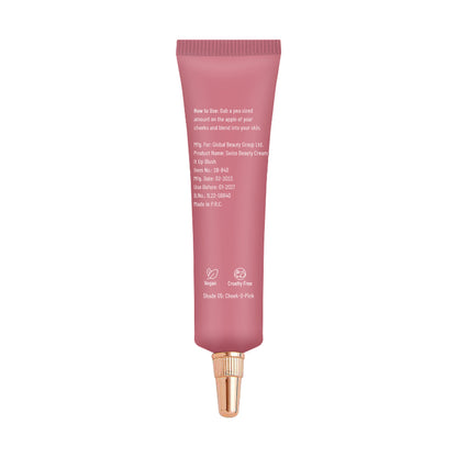 Swiss Beauty Cream It Up Blusher With Shea Butter , Multi-Functional , Matte Finish - 5 Cheek-o-pink