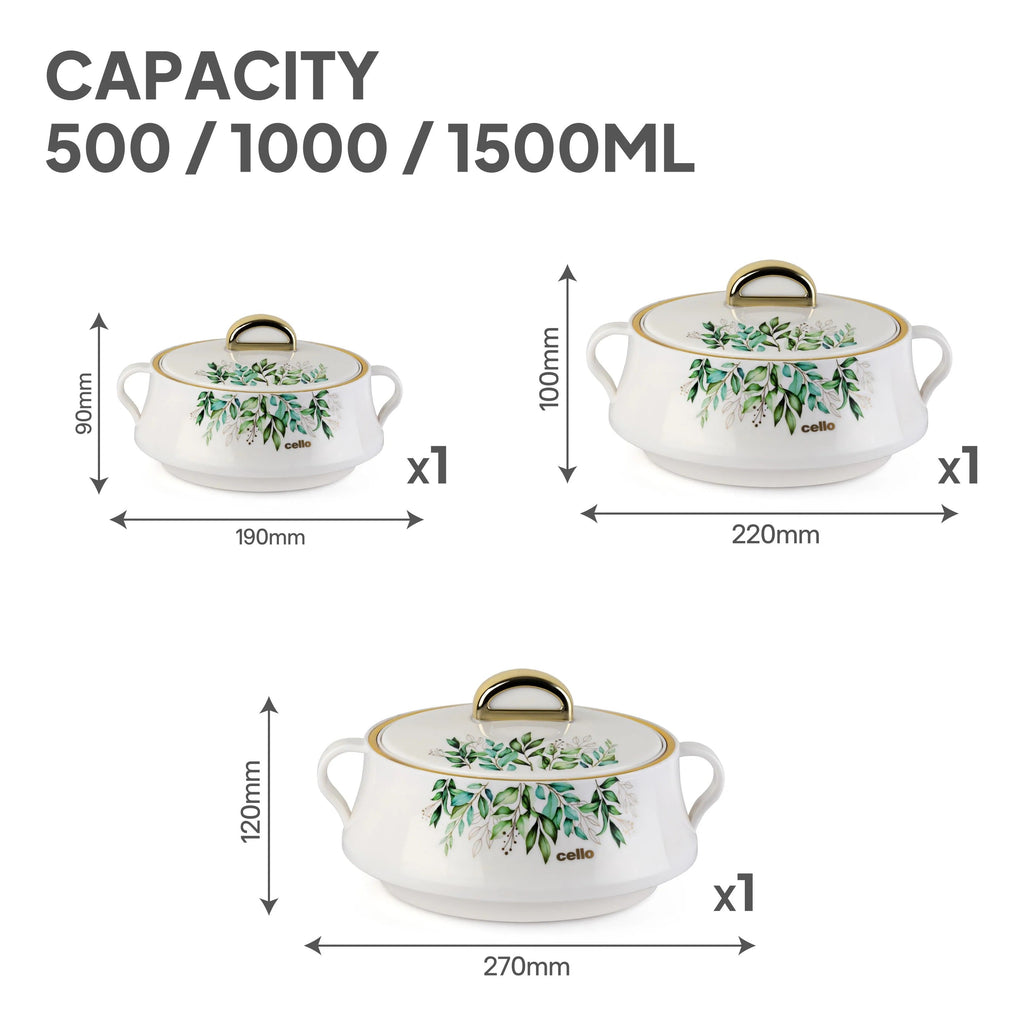 Cello Midas Insulated Casserole Set of 3