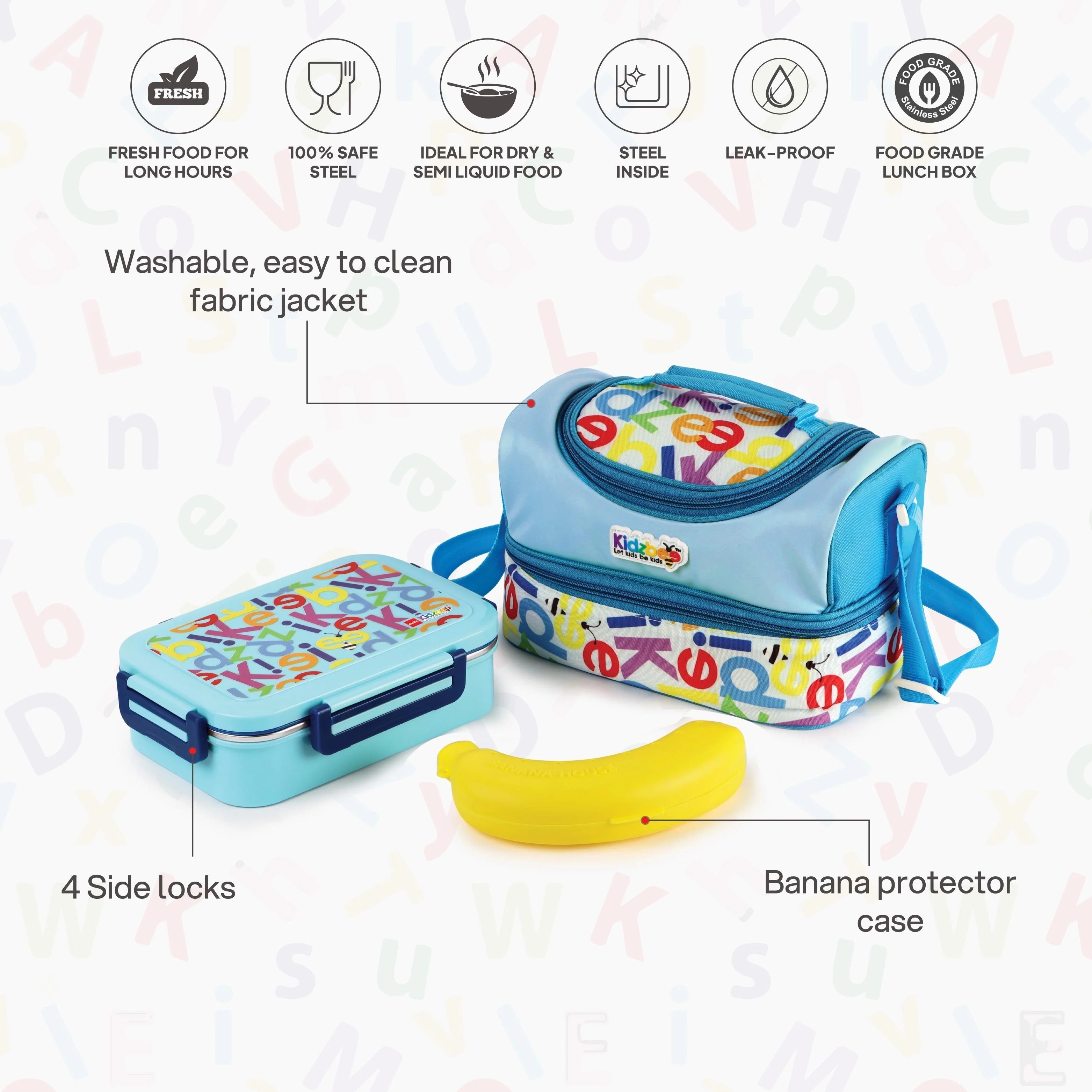 Cello Kidzbee Mini Meal Bento Kids Lunch Box Set