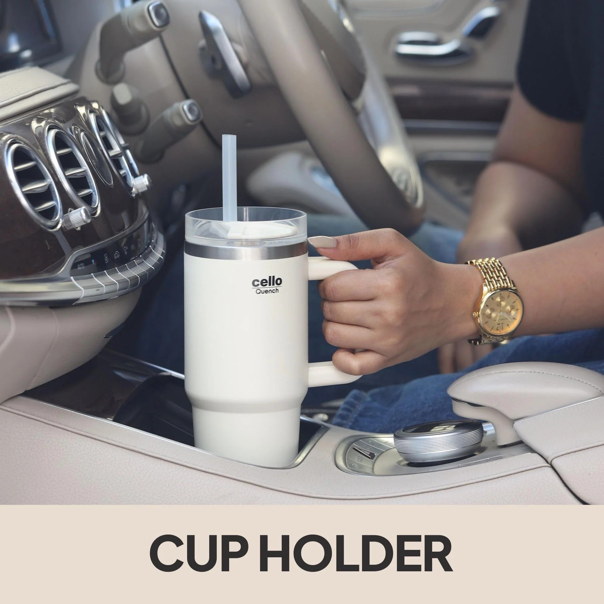 Cello Quench Pro On-the-Go Insulated Stainless Steel Bottle 900ml