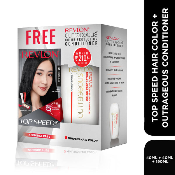 Revlon Top Speed Woman (with Outrageous Conditioner 190 ml) - 270 ml