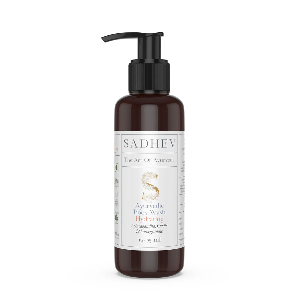 Sadhev Ayurvedic Body Wash Hydrating – Ashwagandha, Oudh & Pomegranate