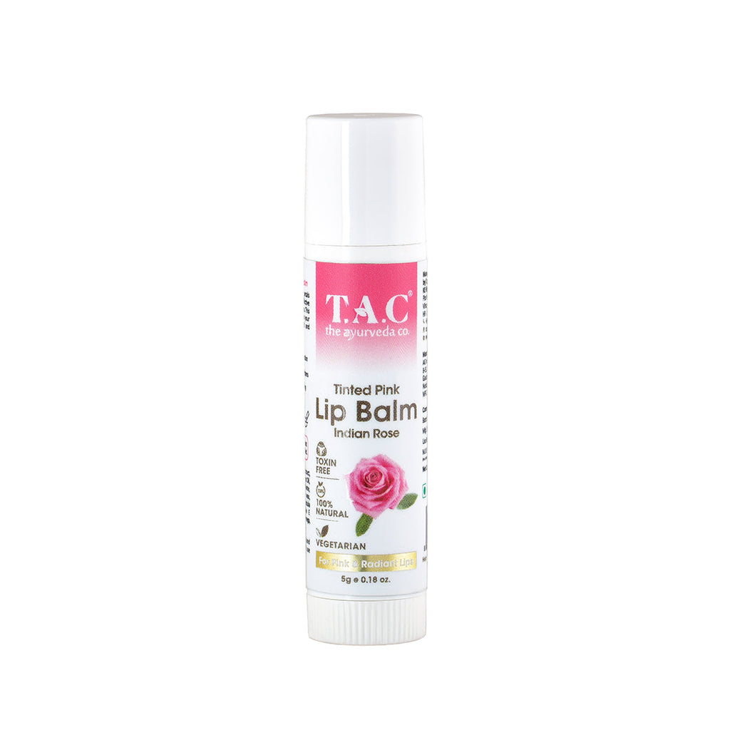 T.A.C - The Ayurveda Co. Tinted Indian Rose Vegan Lip Balm - 5 gms