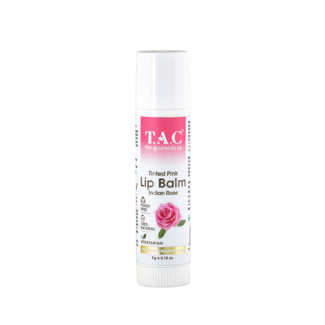 T.A.C - The Ayurveda Co. Tinted Indian Rose Vegan Lip Balm - 5 gms