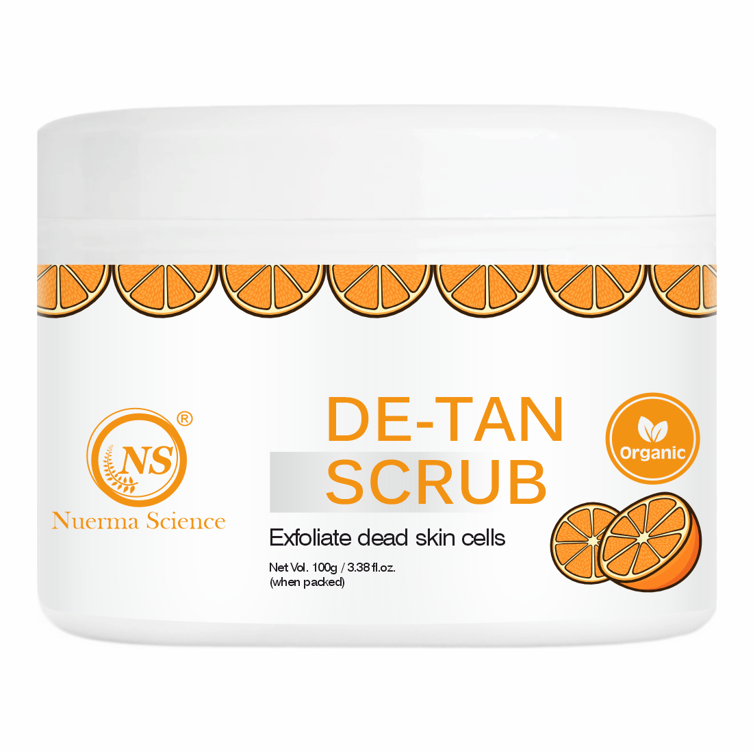 Nuerma Science De-Tan Face Scrub | Removes Blackheads, Whiteheads & Controls Excess Oil