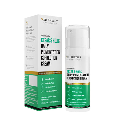 Dr. Shethâ€™s Kesar & Kojic Daily Pigmentation Correction Cream - 30 gms