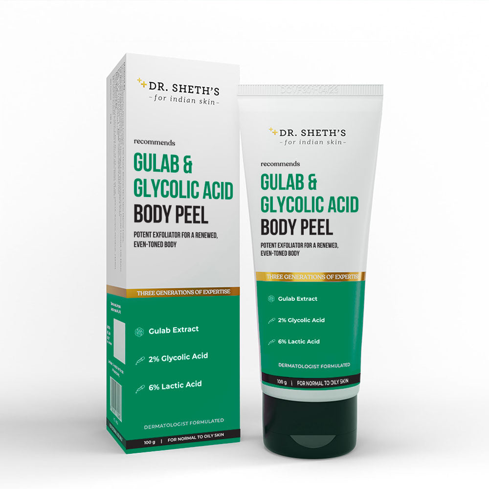 Dr. Shethâ€™s Gulab & Glycolic Acid Body Peel - 100 gms