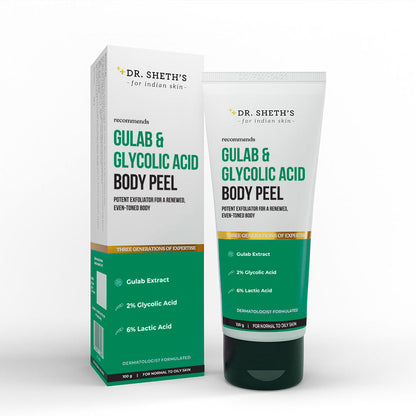 Dr. Shethâ€™s Gulab & Glycolic Acid Body Peel - 100 gms