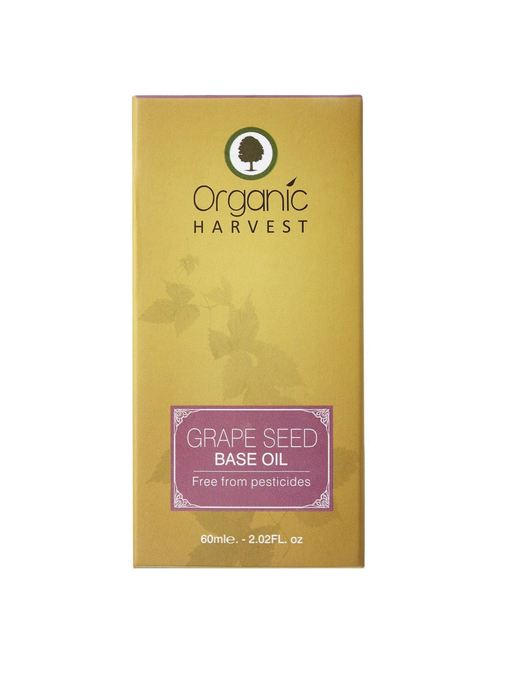 Organic Harvest Grape Seed Base Oil - 60 ml