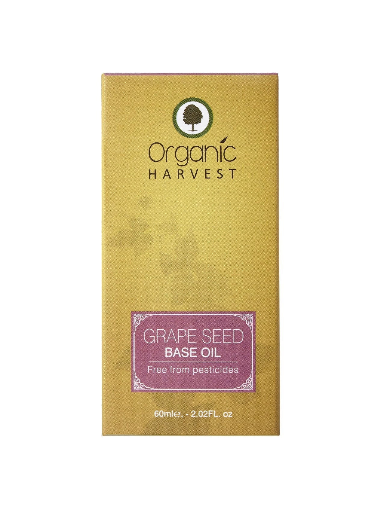 Organic Harvest Grape Seed Base Oil - 60 ml
