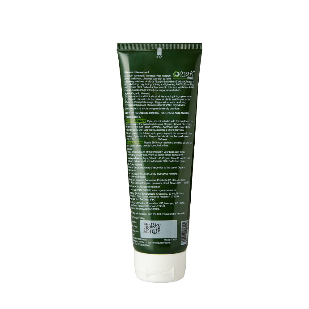 Organic Harvest Skin Lightening Face Wash - 100 gms
