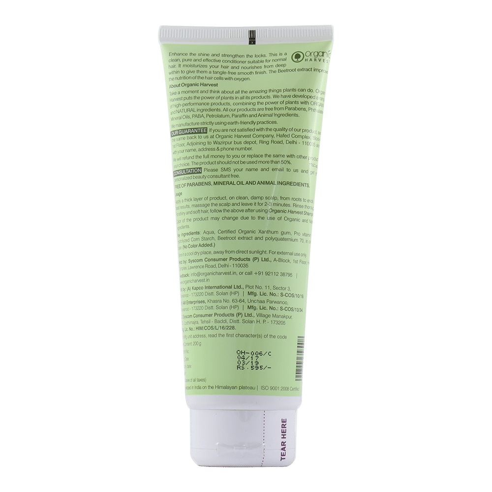 Organic Harvest Conditioner for Normal Hair - Beetroot Extract - 200 ml