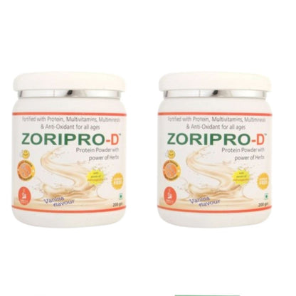 Zorilla Life Science Zoripro-D Protein Powder - Vanilla I Fortified with Protein I Multivitamin I Multimineral I Protein Powder with power of Herbs I Milk Protein with Power of Ashwagandha