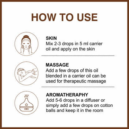 She Essentials Natural Sandalwood Essential Oil For Revitalizes Mind & Soul