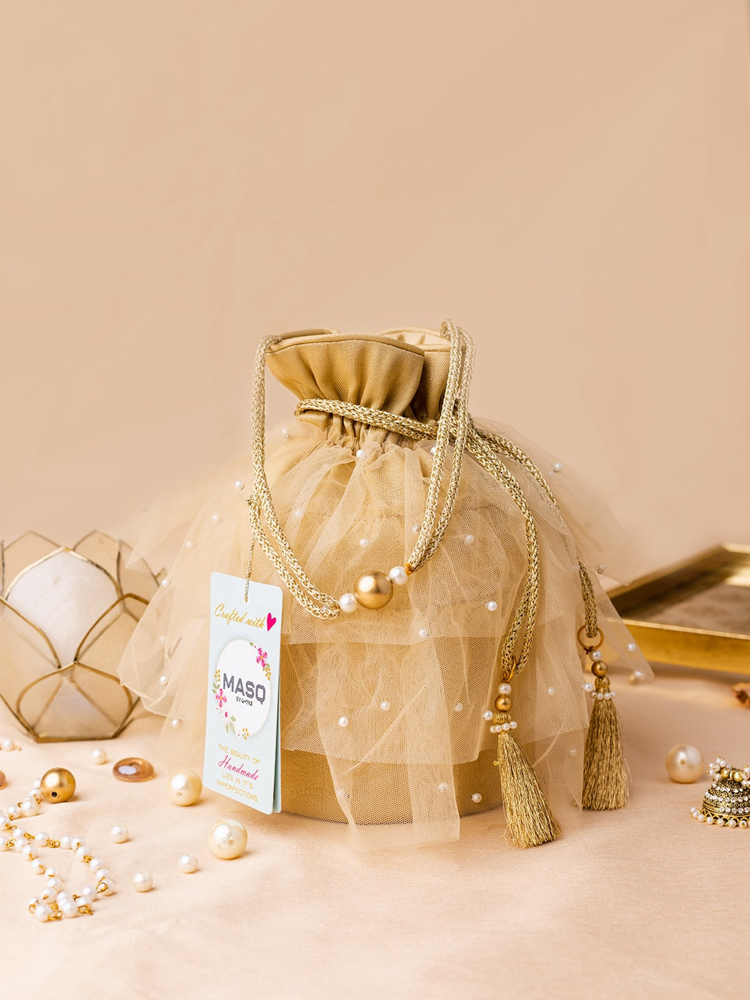 Masq Embellished Potli Clutch