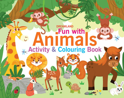 Dreamland Fun with Animals Activity & Colouring : Children Interactive & Activity Book