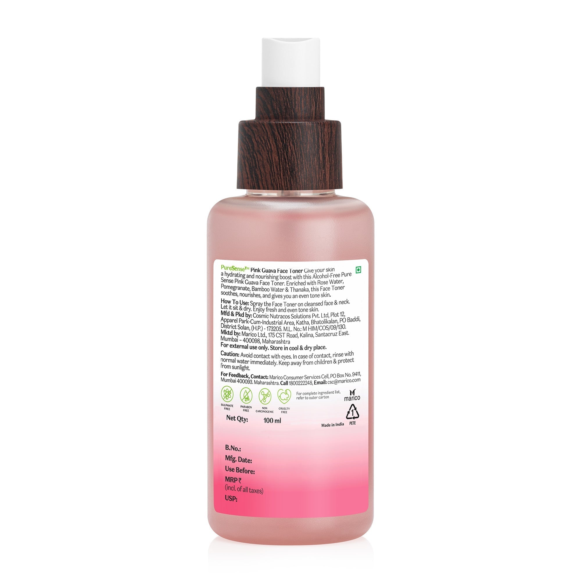 Puresense Pink Guava Face Toner - 100 ml
