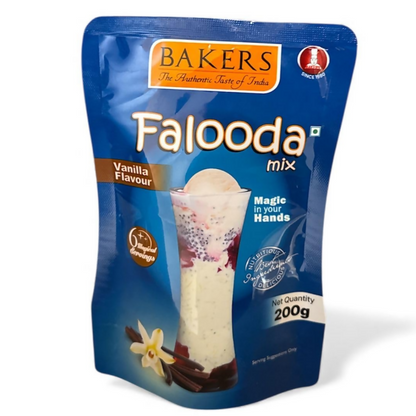 BAKERS Flavour Falooda Mix Powder Combo - Chocolate, Vanilla, Strawberry
