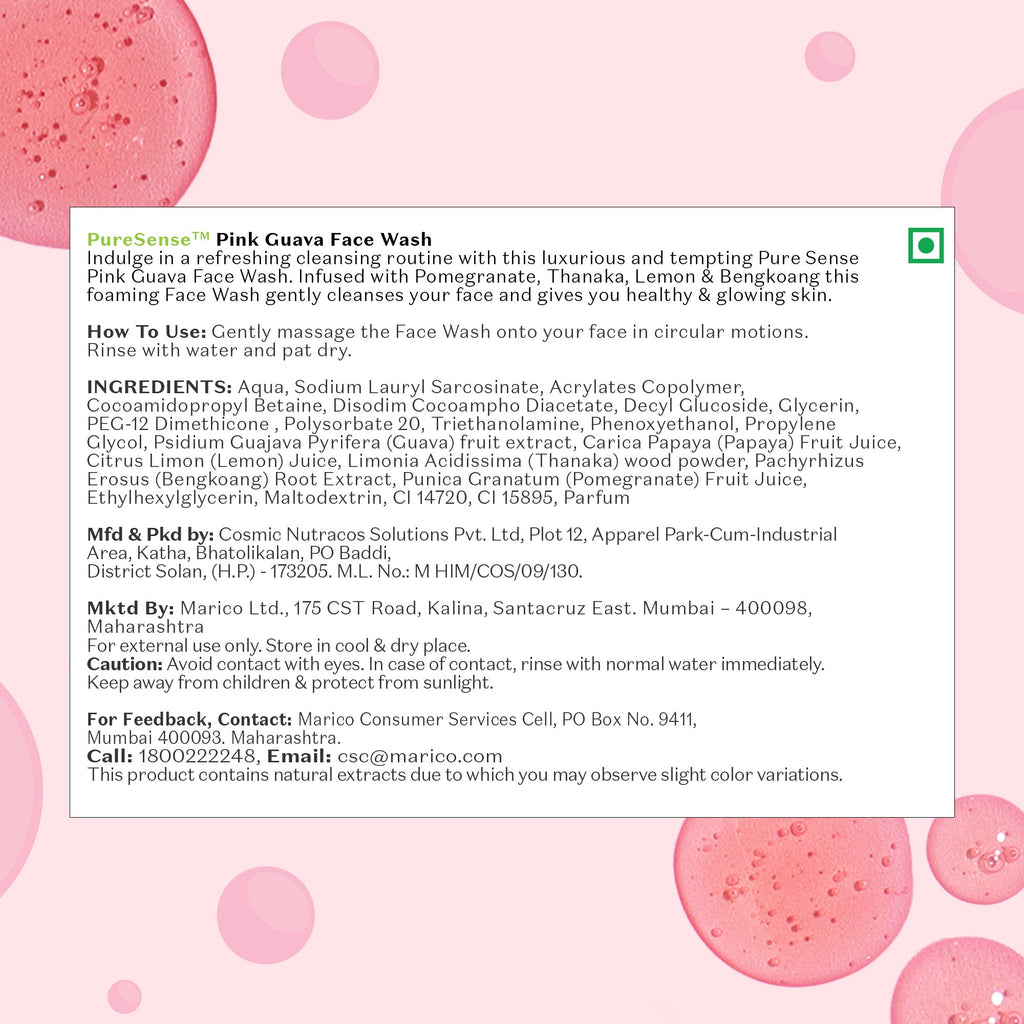 Puresense Pink Guava Face Wash - 100 ml