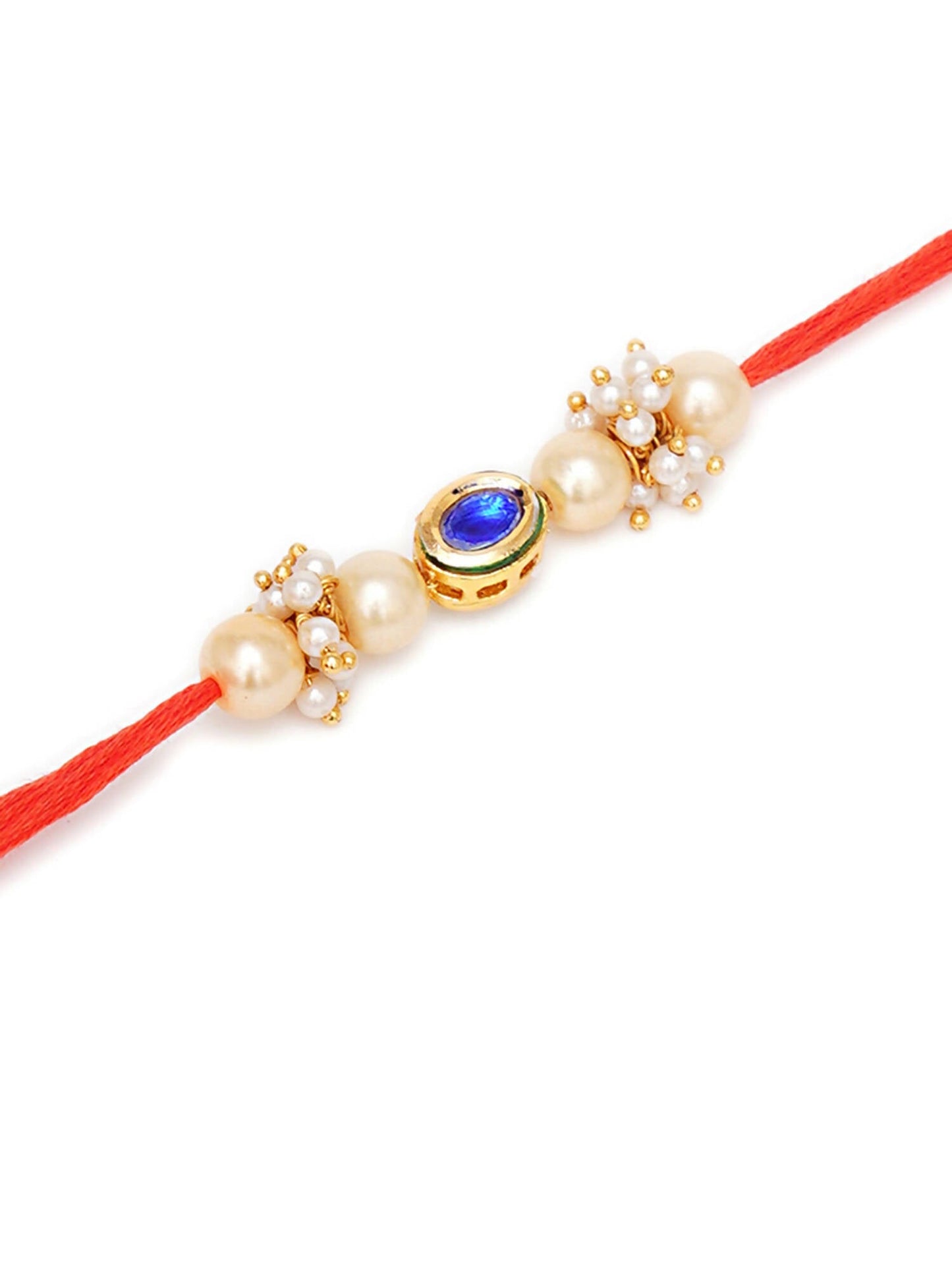 Designer kundan Rakhi - Ruby Raang