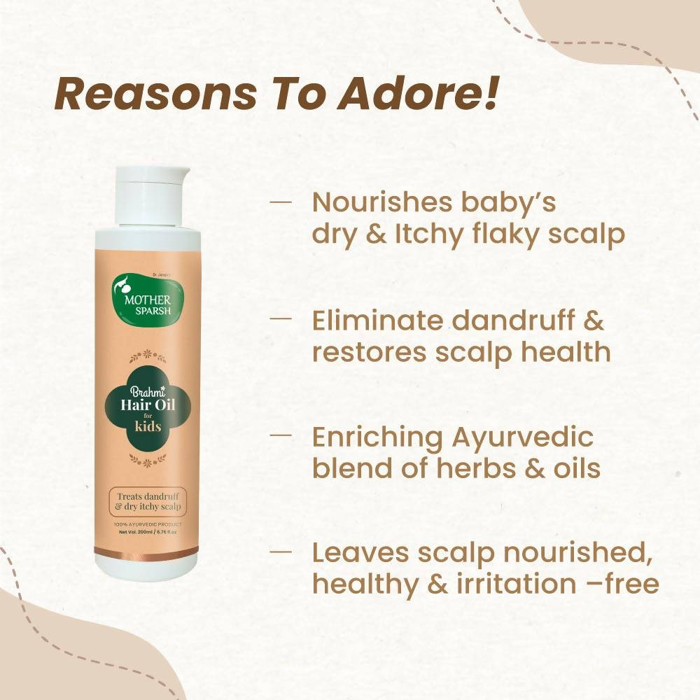 Mother Sparsh Brahmi Hair Oil For Kids - 200 ml