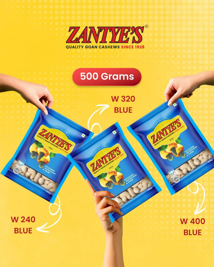 Zantye's Goan Cashew W320 Premium Kaju