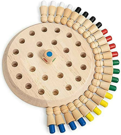 Kraftsman Wooden Memory Chess Game for Kids | Color Memory Chess Game | Educational Toy
