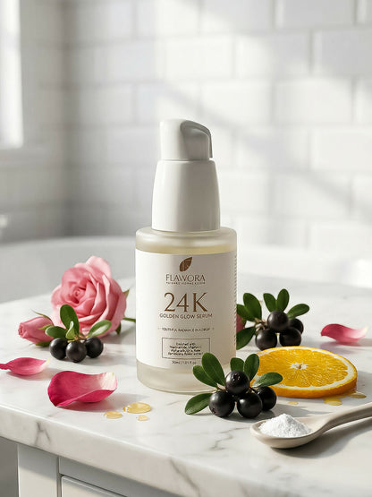 Flawora 24k Golden Glow Face Serum