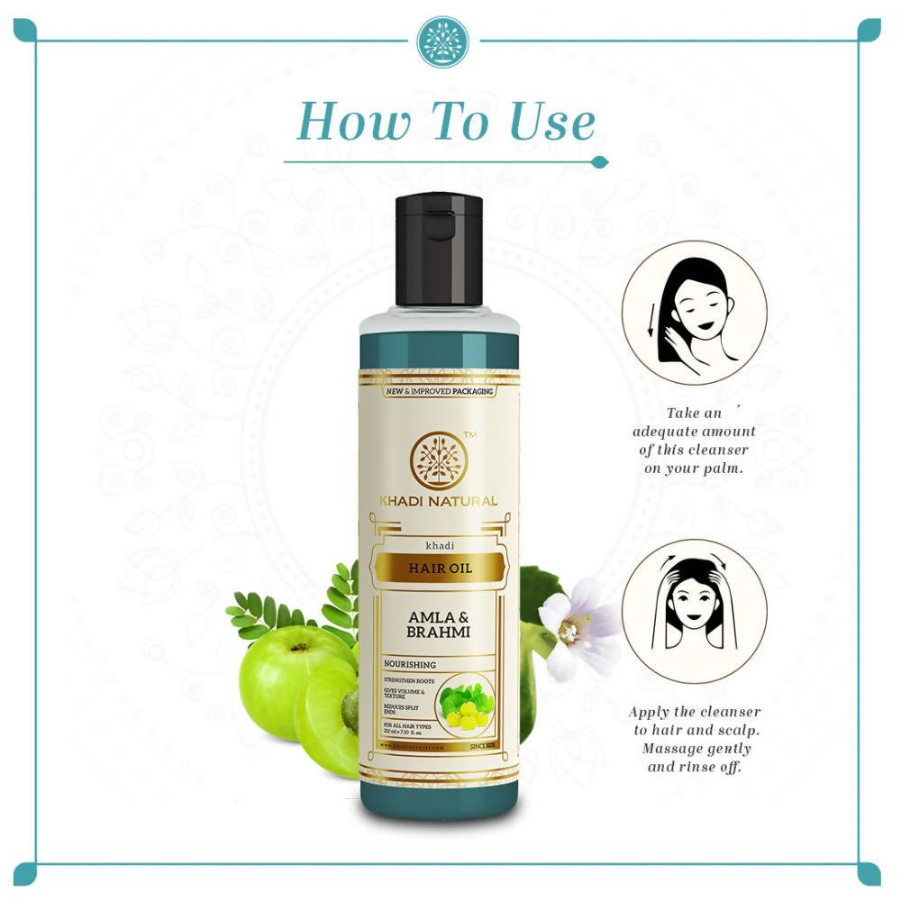Khadi Natural Amla & Brahmi Hair Oil - 210 ml