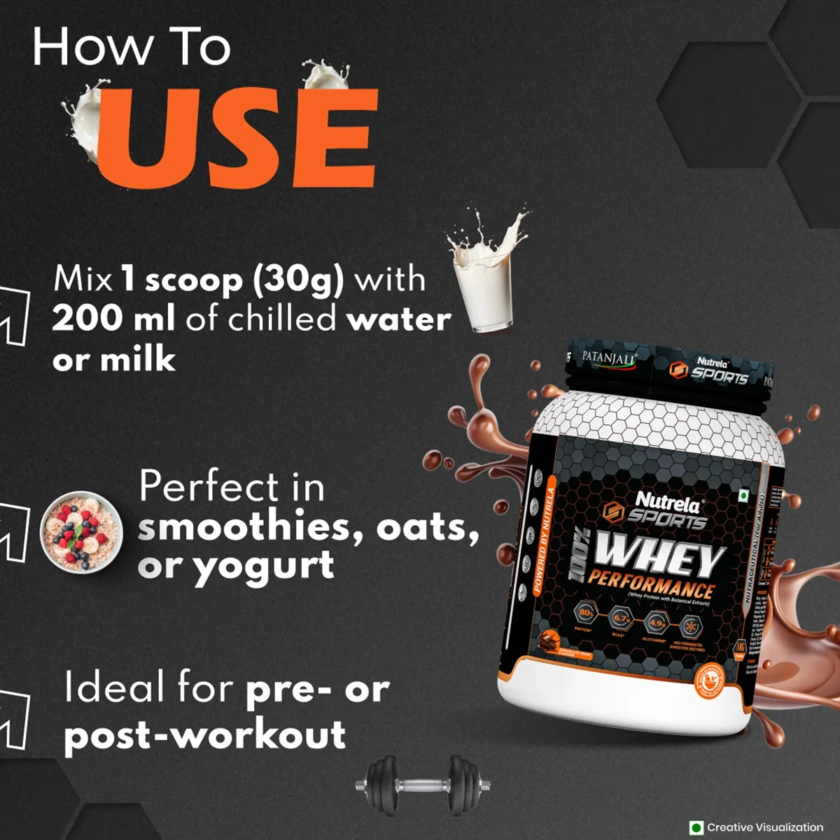 Patanjali Nutrela Sports Whey Performance (Choc-irish)