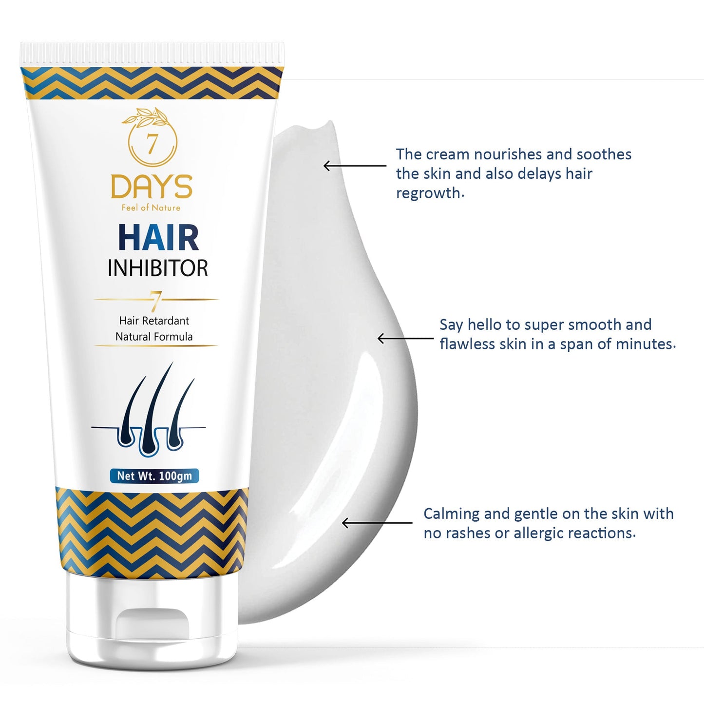 7Days Organic Natural Hair Inhibitor - 100 gms