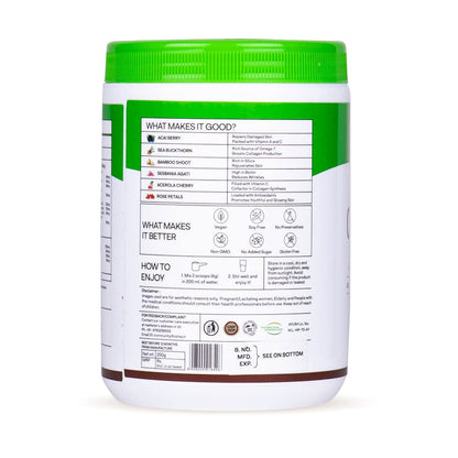 OZiva Plant Based Collagen Builder - 250 gm - Berry Orange