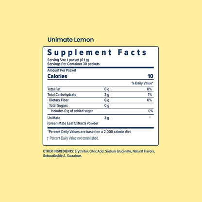 Unicity Feel Great Balance System – 60 Pack Lemon Flavored Drink Mix