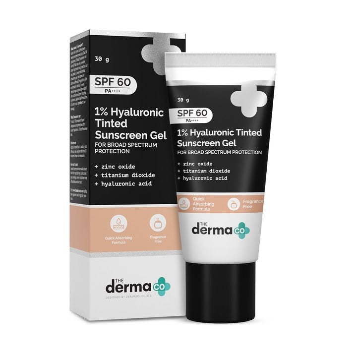 1% Hyaluronic Tinted Sunscreen Gel & PA++++ for Broad Spectrum Protection - 30g