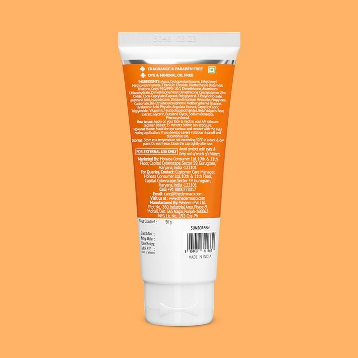 1% Hyaluronic Long Lasting Sunscreen, PA++++ with Hyaluronic Acid - 50 g